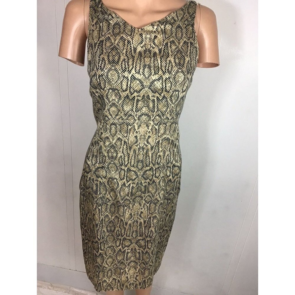 Chetta B Sherrie Bloom Dress Animal Print Leopard Womens Small - Picture 9 of 9